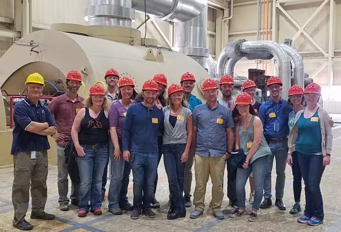 Sustainability Leadership Program participants on a tour at the Platte River Power Authority Rawhide Power Plant