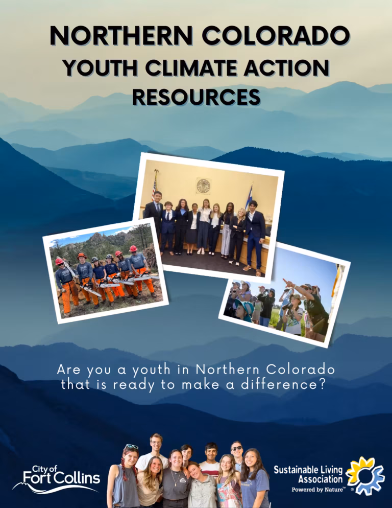 Northern Colorado Youth Climate Action Resources booklet cover
